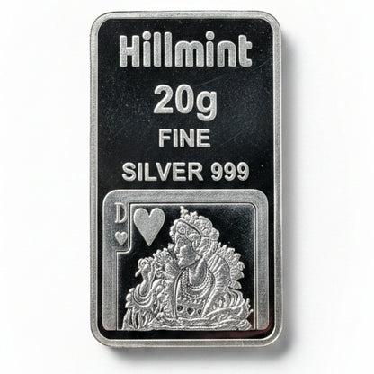 Hillmint Silberbarren Herzdame 20 g Silber 999 Polen
