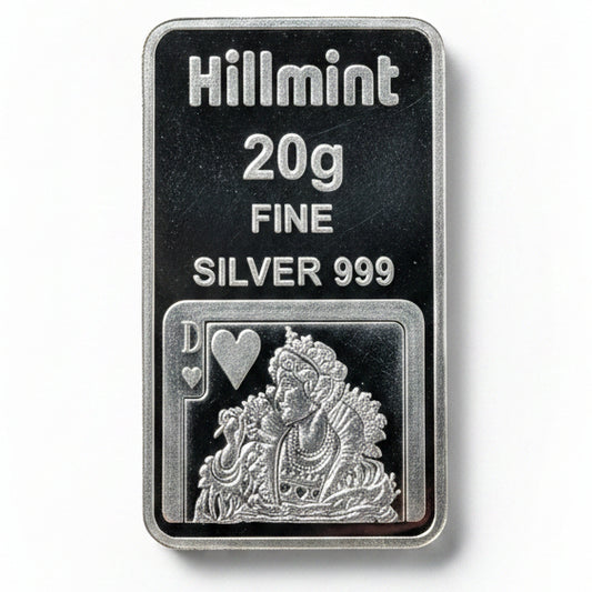 Hillmint Silberbarren Herzdame 20 g Silber 999 Polen