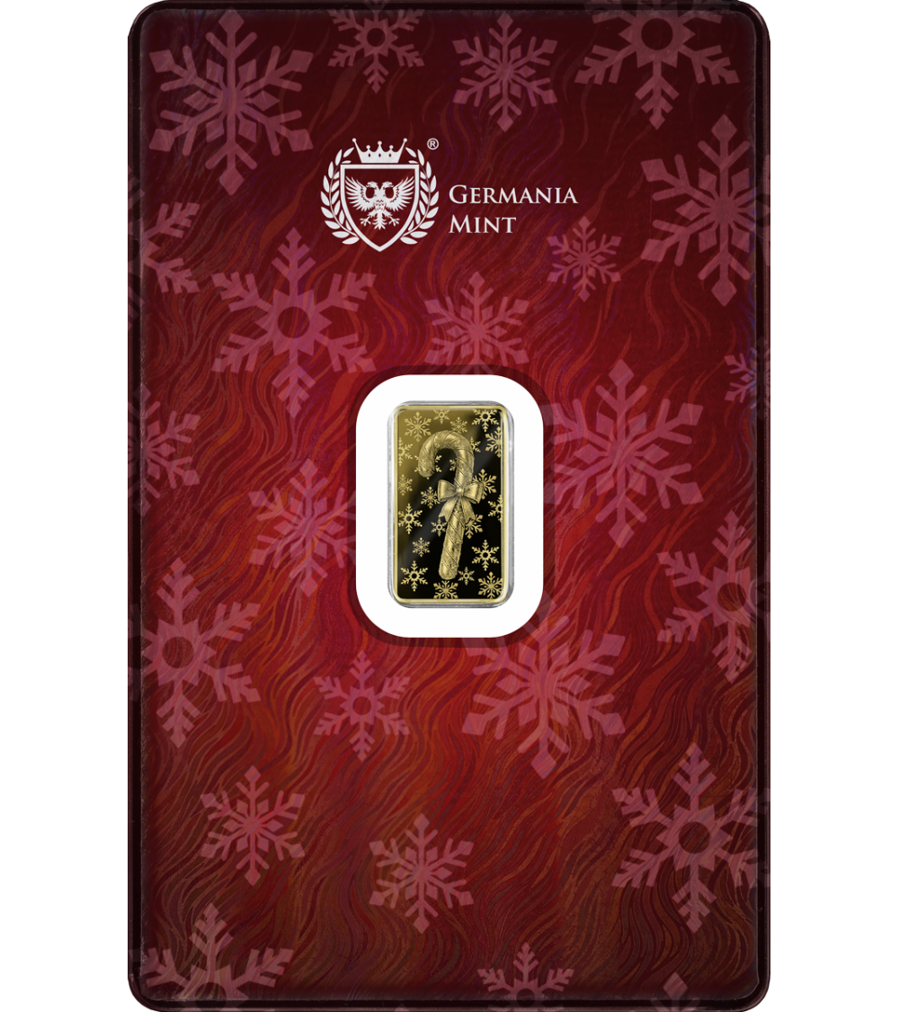 Germania - 1/100oz Goldbarren Candy Cane 2026
