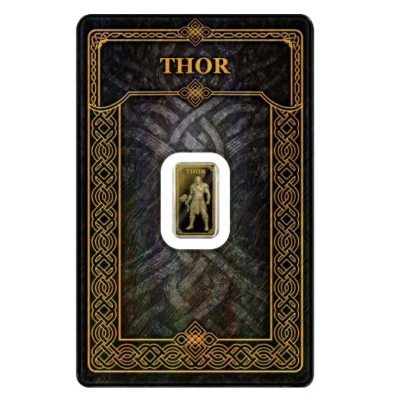 Gods of Germania – Thor Goldbarren 1/100oz