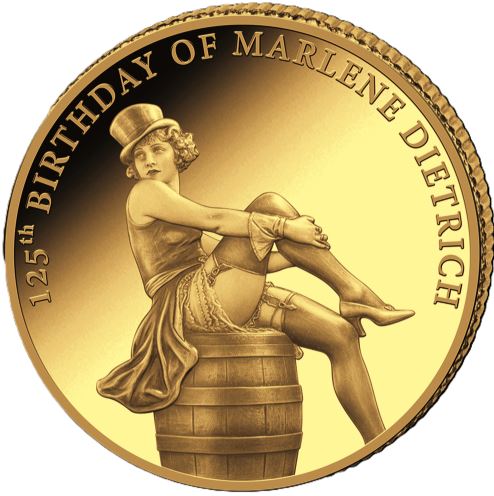 Congo 2026 Marlene Dietrich 0,5 g Goldmünze