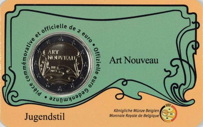 Belgien 2€ 2023 - Jugendstil CC Frankreich