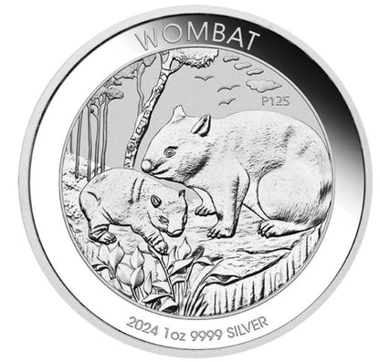Australien Wombat 2024 1 Unze Silbermünze Perth Mint