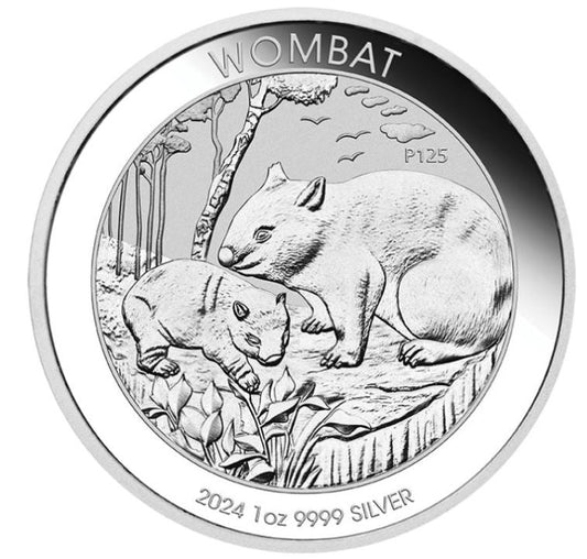Australien Wombat 2024 1 Unze Silbermünze Perth Mint