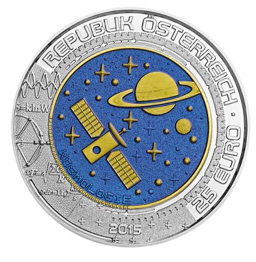 25 Euro Niob Kosmologie 2015 Österreich