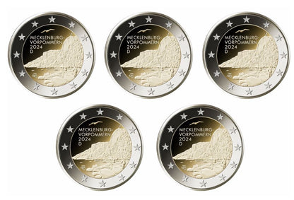 Deutschland 2€ 2024 - Mecklenburg Set A-J