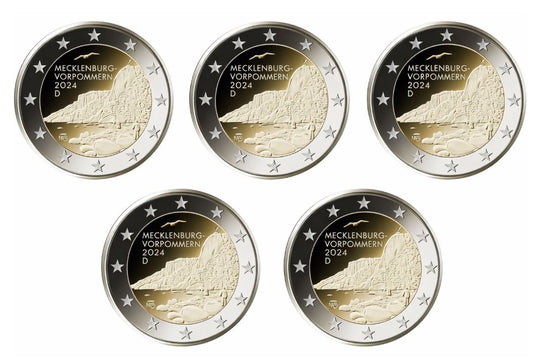Deutschland 2€ 2024 - Mecklenburg Set A-J