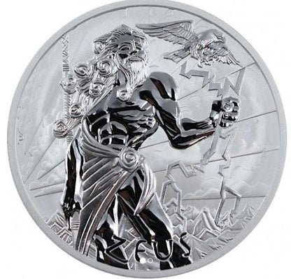 Tuvalu Zeus 2020 Silbermünze Götter des Olymp 1 oz in Kapsel