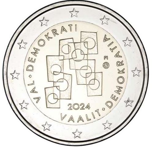 Finnland 2€ 2024 - Wahlen und Demokratie