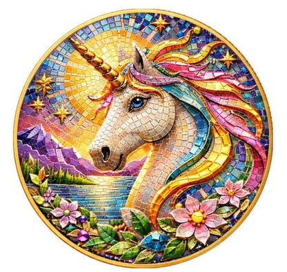 Unicorn Mythic Mosaic 2026 Kupfermünze farbig