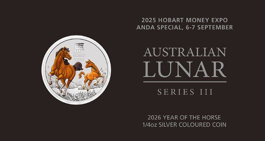 Australien - 0,25oz Lunar III Pferd 2026 Anda Color