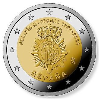 Spanien 2€ 2024 - Spanische Nationalpolizei