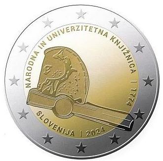 Slowenien 2€ 2024 - Nationalbibliothek