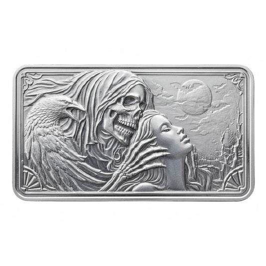 Silberbarren - 1 Unze Hillmint Grim-Reaper