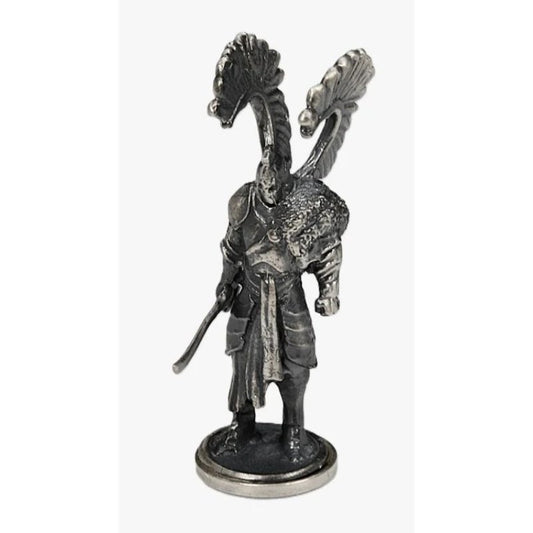 Silberfigur - 1oz Königliches Schach Husar #1 dunkel