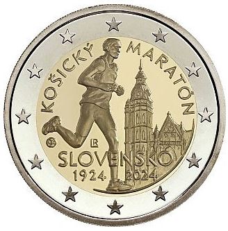 Slowakei 2€ 2024 - 100 J. Kosice Marathon