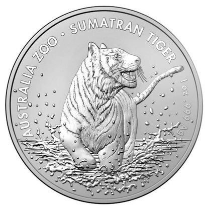 Australien 2020 Sumatra Tiger 1 oz Silber Australia Zoo