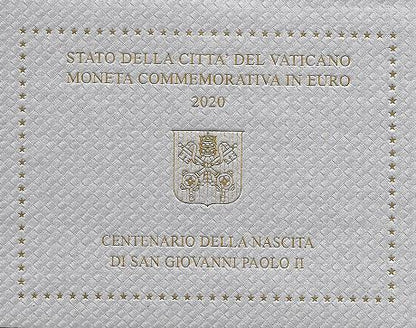 Vatikan 2€ 2020 - 100 Jahre Johannes Paul II