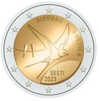Estland 2€ 2023 - Die Rauchschwalbe