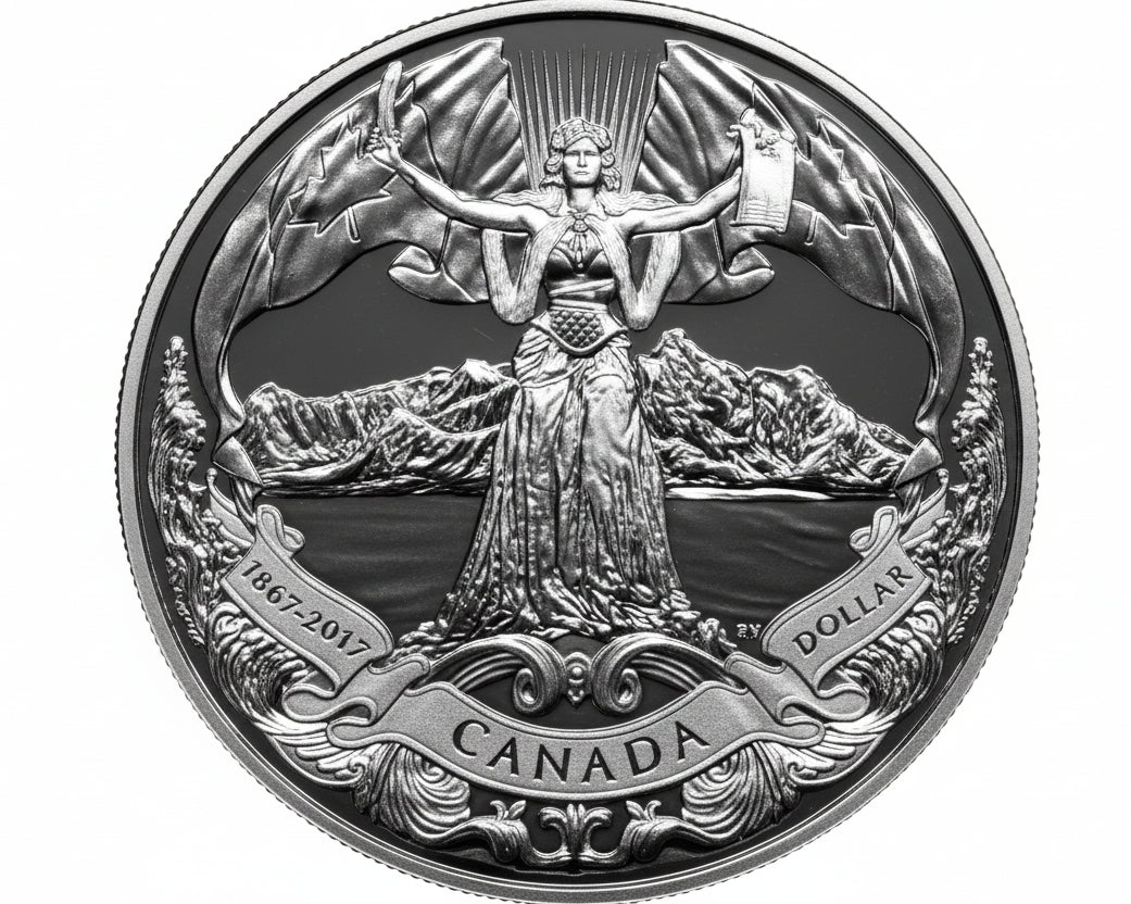 Kanada 1 Dollar 2017 150 Jahre Konföderation Silber PP