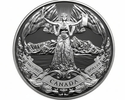 Kanada 1 Dollar 2017 150 Jahre Konföderation Silber PP
