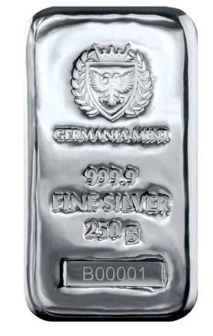 Germania Mint - 250g Silberbarren