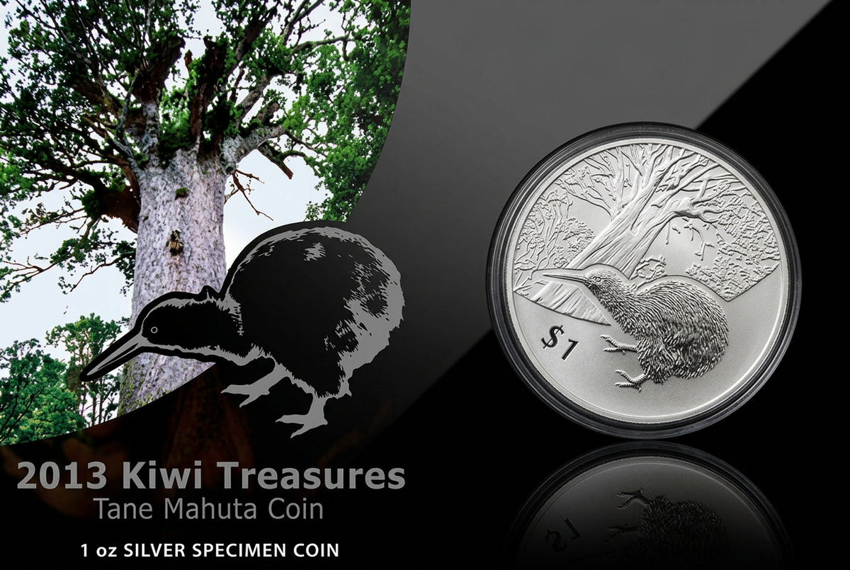 Neuseeland Kiwi 2013 1 oz Silber in Blisterkarte