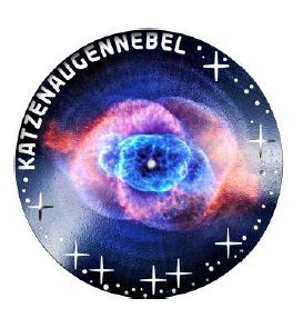 Österreich Katzenaugennebel 2026 Silbermünze 20 Euro farbig PP