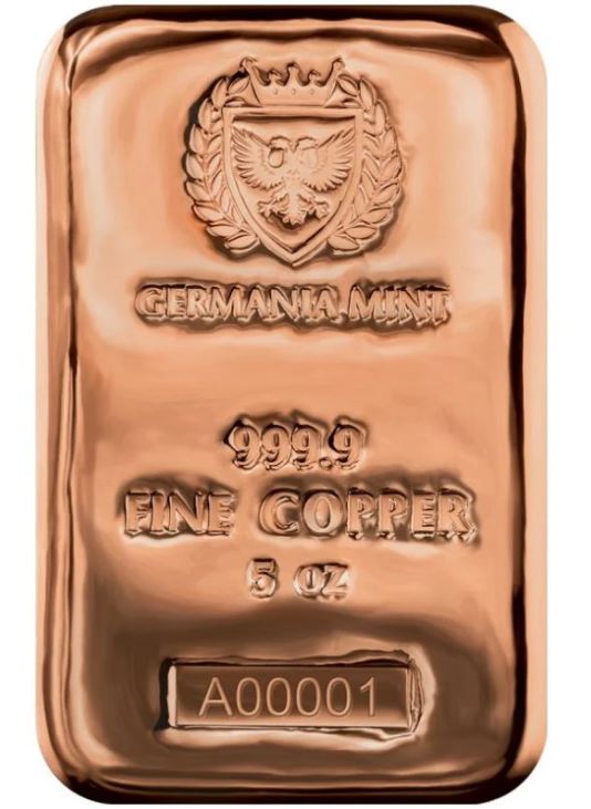 Germania Mint - 5 oz Kupferbarren