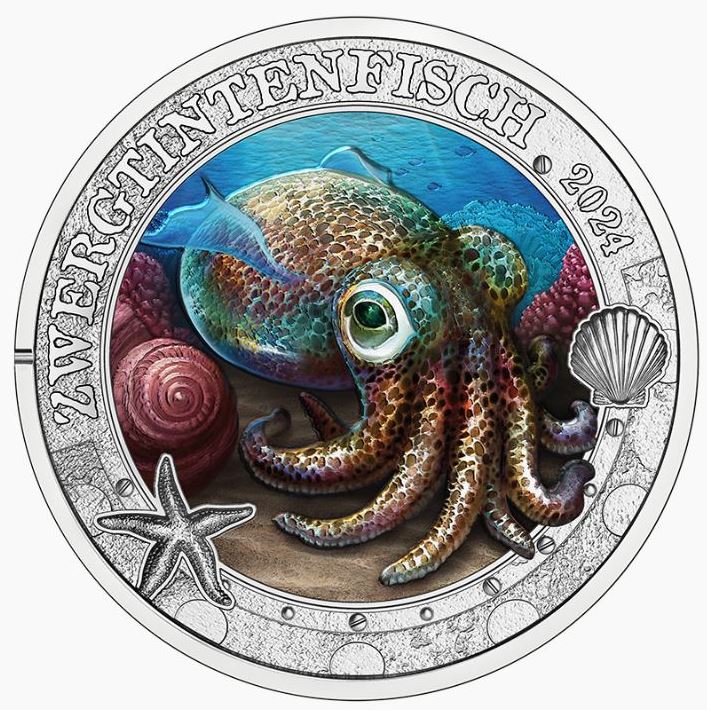 3€ Ozeantaler - #8 Zwergtintenfisch 2024