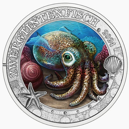 3€ Ozeantaler - #8 Zwergtintenfisch 2024