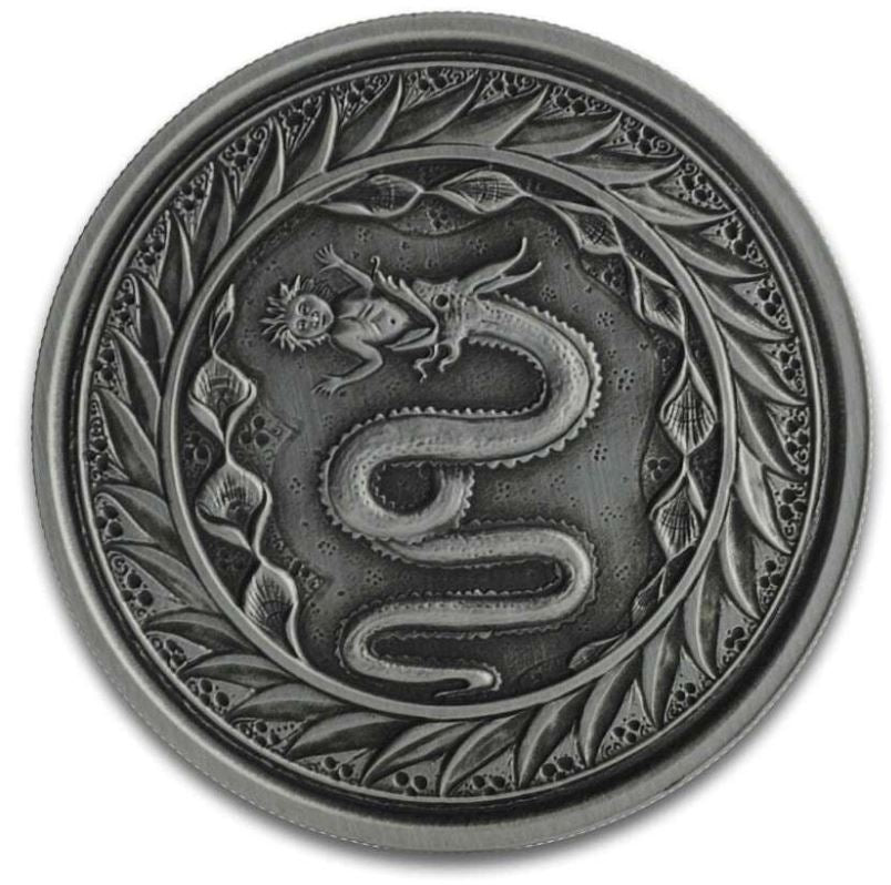Samoa Serpent of Milan 2020 1 oz Silber Antique Finish