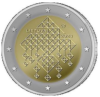 Litauen 2€ 2024 - Tradition der Strohgärten