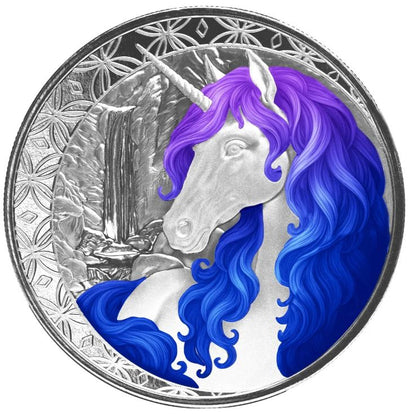Fidschi Unicorn Celestra 2025 1 oz Silber koloriert