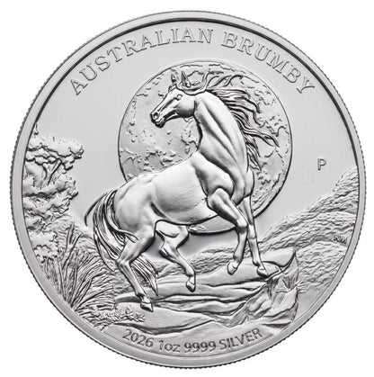 Australien Brumby 2026 1 oz Silbermünze Perth Mint