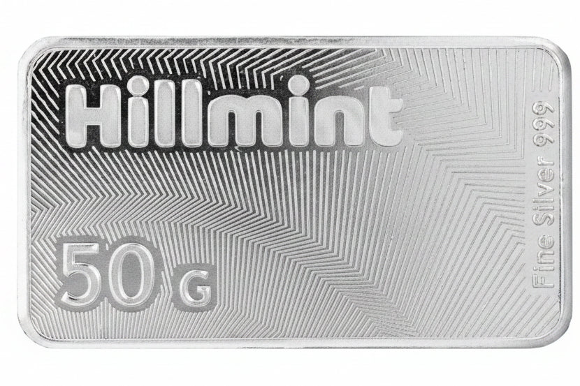 Hillmint Silberbarren 50 g