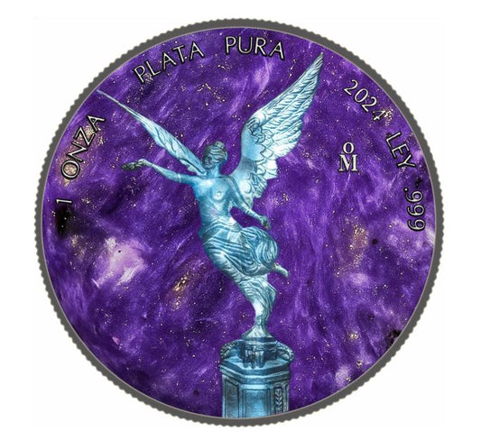 Starry Charoite Libertad 2024 Silbermünze 1 oz Holo