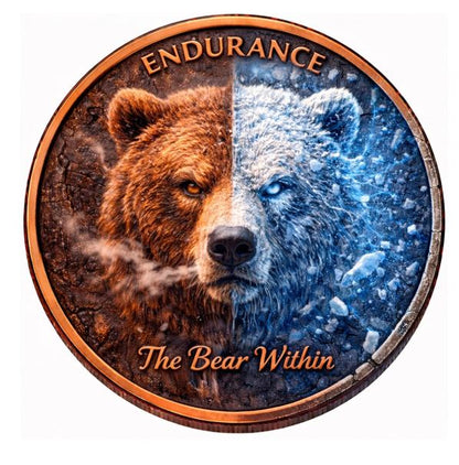 Bear Ausdauer Dominanz 2026 Kupferprägung 1 oz