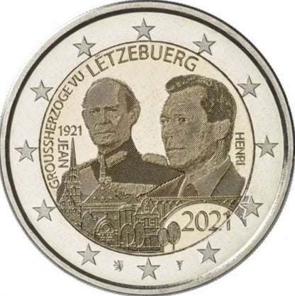 Luxemburg 2 Euro 2021 Großherzog Jean Foto