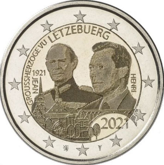 Luxemburg 2 Euro 2021 Großherzog Jean Foto