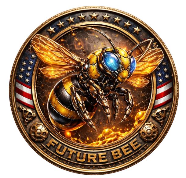 Future American Bee 2026 Kupfermünze leuchtet im Dunkeln