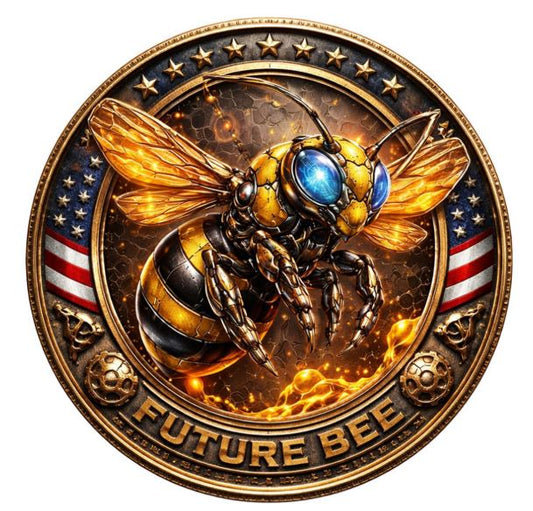 Future American Bee 2026 Kupfermünze leuchtet im Dunkeln