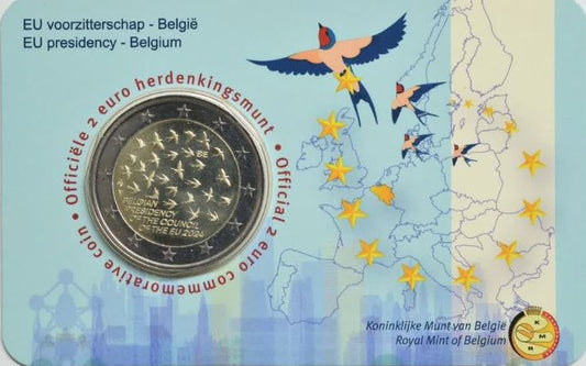 Belgien 2€ 2024 - EU Präsidentschaft CC NL