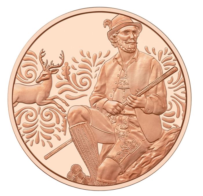 10 Euro Kupfer 2025 „Aufbrezeln - Leder"
