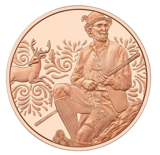 10 Euro Kupfer 2025 „Aufbrezeln - Leder"