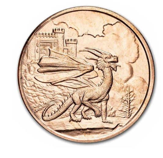 1oz Kupfer #72 USA Walisischer Drache
