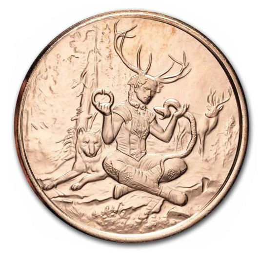 1oz Kupfer #74 USA Hüter der Natur – Cernunnos