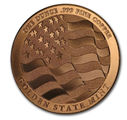 1oz Kupfer #80 USA Stärke. Freiheit. Stolz