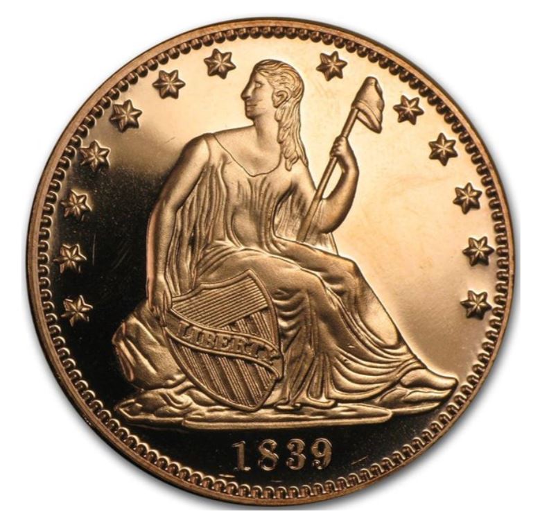 1oz Kupfer #15 USA Seated Liberty - Edelmetalle Koitz GnbR