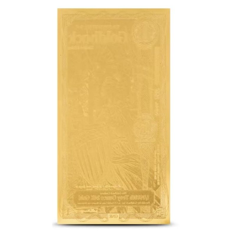 Washington DC Goldback Goldbanknote mit laminierter Goldfolie